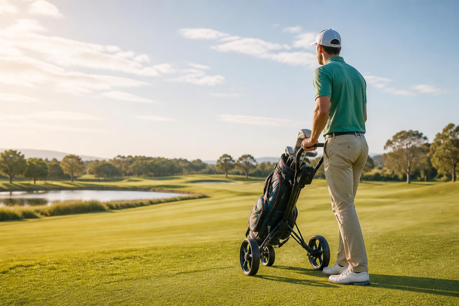 Featured image for article: Golf Push Cart Guide