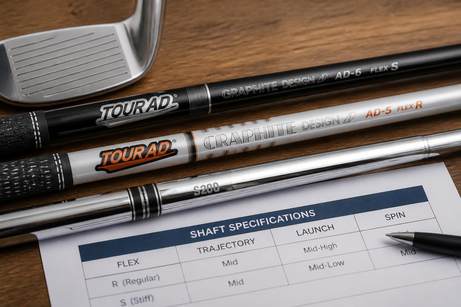 Illustration for: Graphite Design Tour AD Specs Chart
