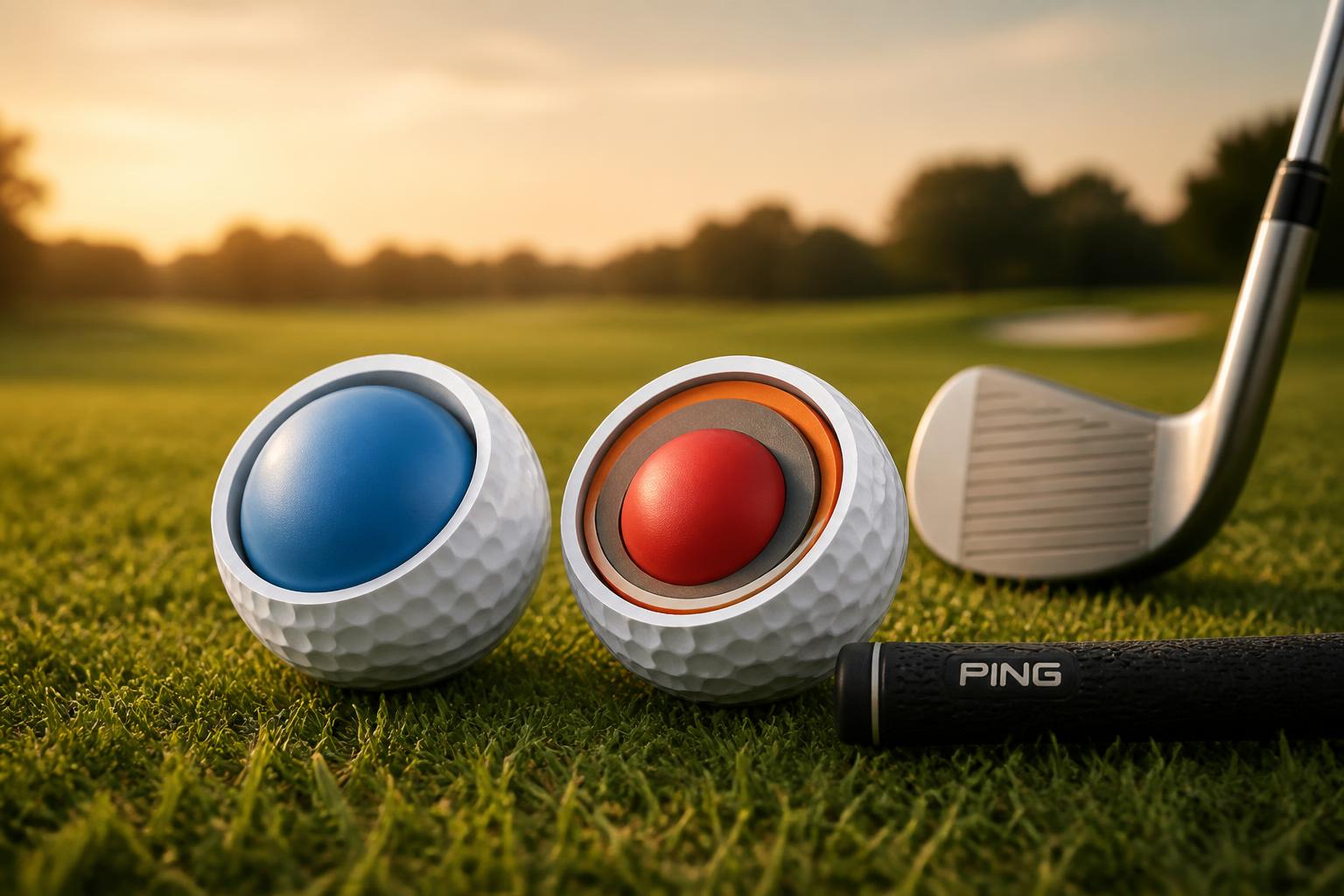 Featured image for article: Two-Piece vs Multi-Layer Golf Balls